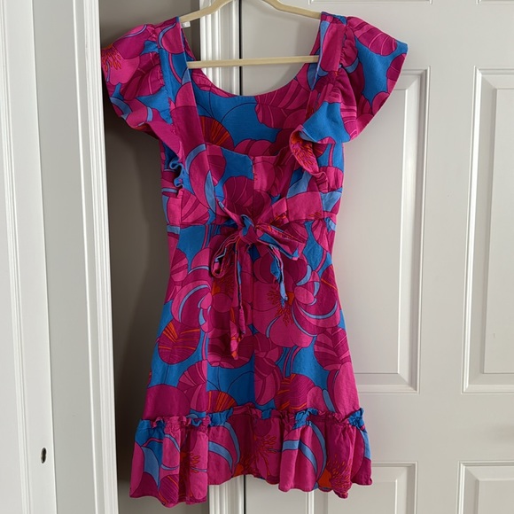 Pink and blue dress - Picture 3 of 3